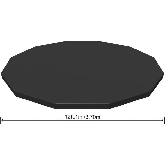 Тент для каркасного бассейна BESTWAY STEEL PRO POOLS, STEEL PRO MAX POOLS, HYDRIUM SPLASHER POOLS 366 см (d 366см) 58037 BW